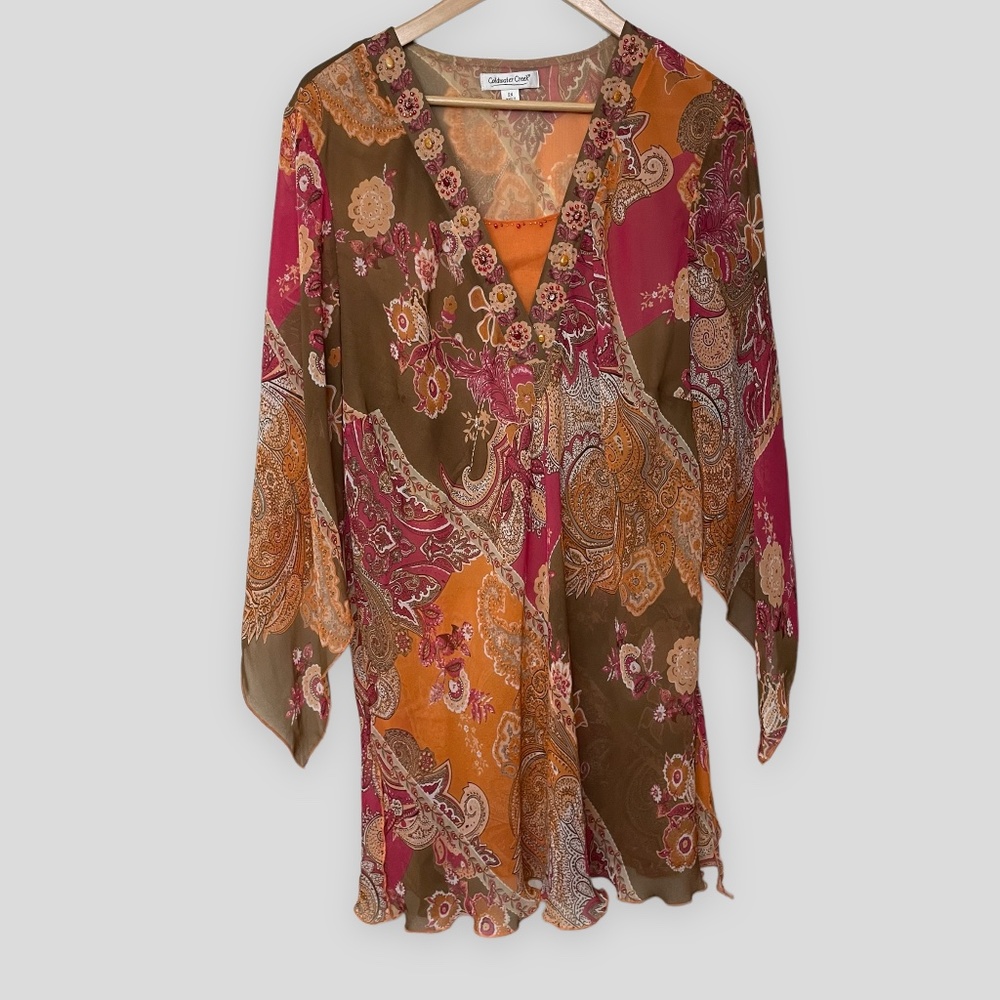 ColdWater Creek Sheer Tunic Size 2X